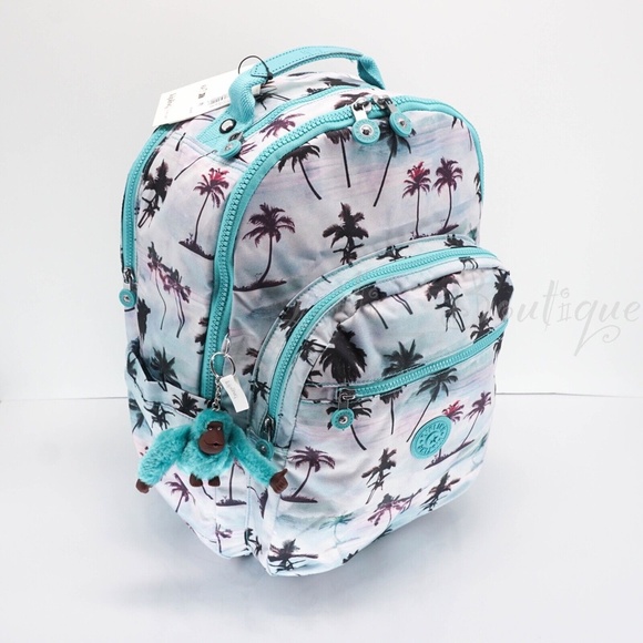 NWT Kipling KI0947 Seoul XL Backpack Laptop Travel Polyester Shadow Palm Multi main image 10